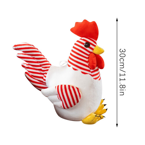 Grote pluche kip, knuffeldier, 30 cm 2