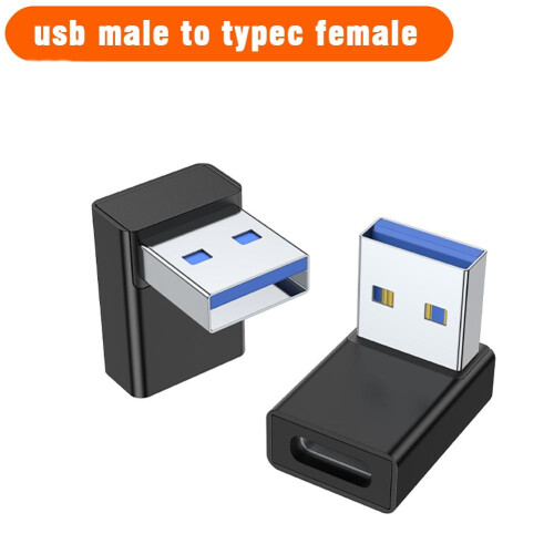 USB 3.0 90 kolenný adaptér A samec na C samica 1