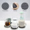 Silikon-Untersetzer-Set, 6-teilig, mit Metallhalter 3
