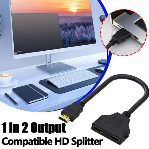 Divisor HDMI 1 entrada 2 salidas negro 2