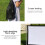 Écran de projection portable mural blanc 230 x 307 cm 2