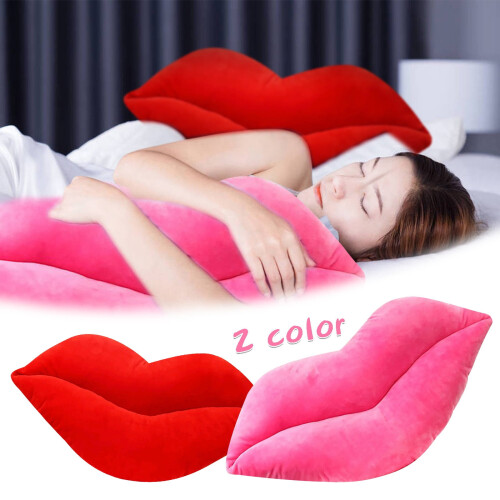Lips Pillow Velvet 3D Lip Shape Cushion 1 Piece 1