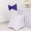 Lot de 5 ceintures de chaise en spandex violet 4