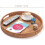 Bandeja de servir de ratán de 30 cm x 5 cm. 2