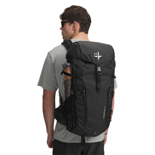 Under Armour (S-M, Black/White) Under Armour Explor Grid Hiking Backpack 2