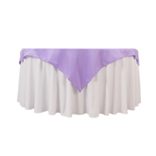 BalsaCircle Lavender Square Polyester Tablecloth54" 2