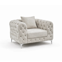 (Ice Velvet, Armchair) Monaco Sofa 3+2 Set 1,2,3 Seater Chesterfield Velvet Couch Longue Lounger Settee