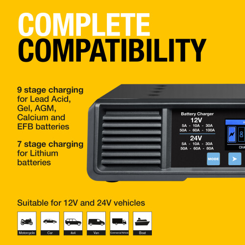 Ring Automotive Ring Automotive SMARTCHARGE PRO 100A Battery Support Unit 2
