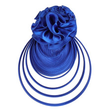 Fascia per capelli blu da donna, ideale per il tea party.