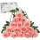 Rose artificiali nere in seta, 10 pezzi, 50 cm 1