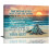 Sea Turtle Canvas Wall Art Ocean Theme 12x16in Framed 1