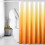 Orange Ombre Våffelvävd Duschdraperi 1