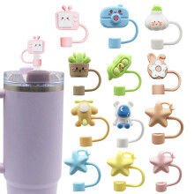 Accessoires pour tasses avec paille 3D, 10 mm, 1 à 10 pièces