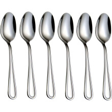 Teelöffel-Set aus Edelstahl, 6 oder 12 Stück, 16 cm