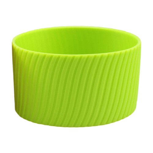 Capa de silicone para caneca, 8x5cm, resistente ao calor e antiderrapante.