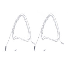 Metal Ceiling Fan Pull Chain Extension 2 Pack 1m