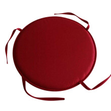 Coussins ronds pour chaises de jardin avec attaches, 45 x 45 cm, en polyester