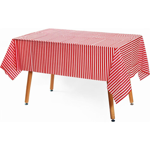 Toalha de mesa de plástico com estampa de vaca em preto e branco, 108 x 54 polegadas (2 unidades)