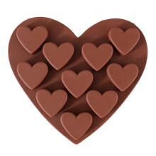 Moule à chocolat en silicone 3D à 10 cavités