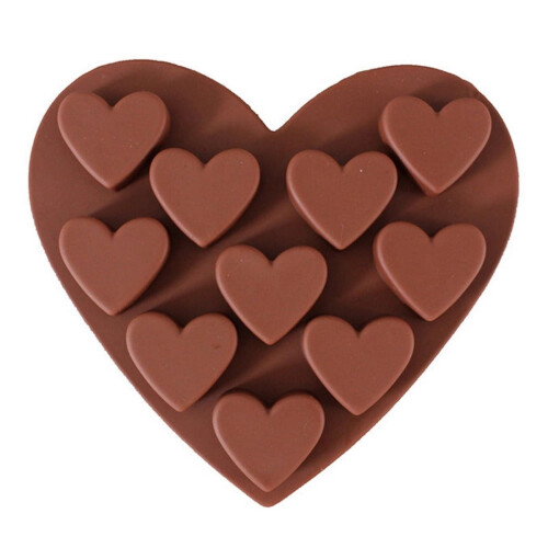 Moule à chocolat en silicone 3D à 10 cavités