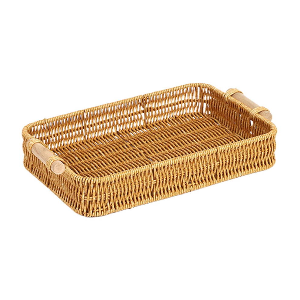 Bread Basket Serving Tray Rectangular Coffee Table Decor