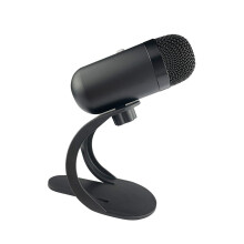 USB-PC-Mikrofon, omnidirektional, 9,7  6,7 mm, schwarz