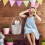 Easter Bunny Basket with Handle for Kids Easter Egg Hunt 3