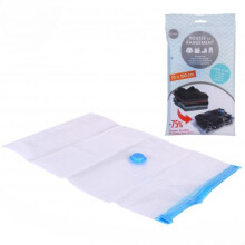Vacuum Storage Bag 70x100cm Transparent Plastic Space Saving Organiser for Clothing Bedding Duvets and Seasonal Textile Storage