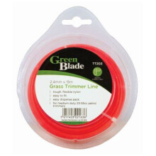 Grass Trimmer Line 2.4mm x 15m Red Nylon Replacement Line for Garden Trimmers and Lawn Edge Cutting