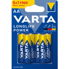 AA Alkaline Batteries Pack of 6 1.5V for Remote Controls Clocks and Small Appliances Reliable Everyday Power Cells