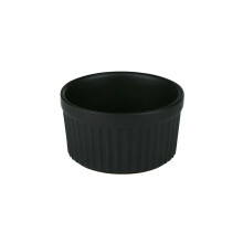Black Stoneware Ramekins Set of 2 Ceramic Baking Dishes 160ml Dessert Bowls Souffle Dishes