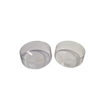 Small Crystal Glass Bowls Set of 2 Transparent 320ml Dessert and Snack Bowls 11cm Width and 5cm Height for Nuts and Candies