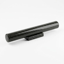 Granite Rolling Pin with Stand Black 39cm Kitchen Dough and Pastry Roller with Storage Stand for Countertop Use