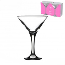 Clear Cocktail Glass Set of 2 17.5cl Transparent Glass Stemware for Mixed Drinks Desserts and Home Table Presentation