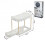 Two Tier Sliding Storage Rack White Plastic Pull Out Organiser for Kitchen Cupboards Under Sink and Bathroom Storage 1