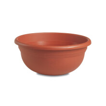 Mediterranean Bowl Planter 50cm Diameter Terracotta Plastic Lightweight Indoor Outdoor