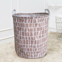 Panier à linge pliable en toile avec couvercle et poignées