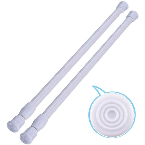 Verstelbare spanstang 12-20 inch wit