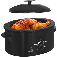 Electric Roaster Oven 8 QT Black with Self-Basting Lid