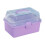 Boîte de rangement transparente violette à 3 compartiments 1