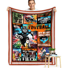 Fußball-Flanell-Fleecedecke 50" x 60"