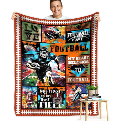 Fußball-Flanell-Fleecedecke 50" x 60"