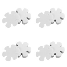 Autocollants antidérapants pour douche en PEVA 15 po x 0,8 po, bleu/transparent, 20 pièces