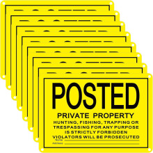 Zutritt verboten Schild 10x7 Zoll Gelb Reflektierendes Aluminium 8