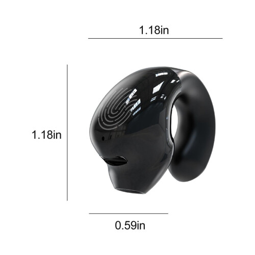 Ankereame Bluetooth 5.3 clip-on oordopjes zwart 2