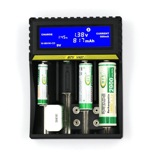 18650Δοκιμαστής μπαταρίας με οθόνη LCD για AA AAA9V NiMH 2