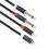 1/4" to Dual RCA Male Adapter Cable 1 Pack 3