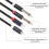 1/4" to Dual RCA Male Adapter Cable 1 Pack 4