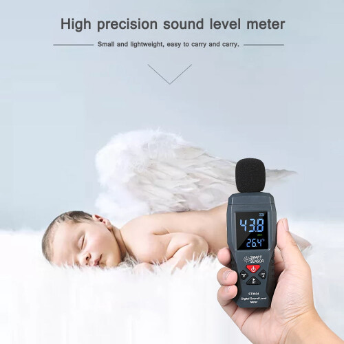 SMART SENSOR Digitale geluidsniveaumeter 30–130 dB(A) 1