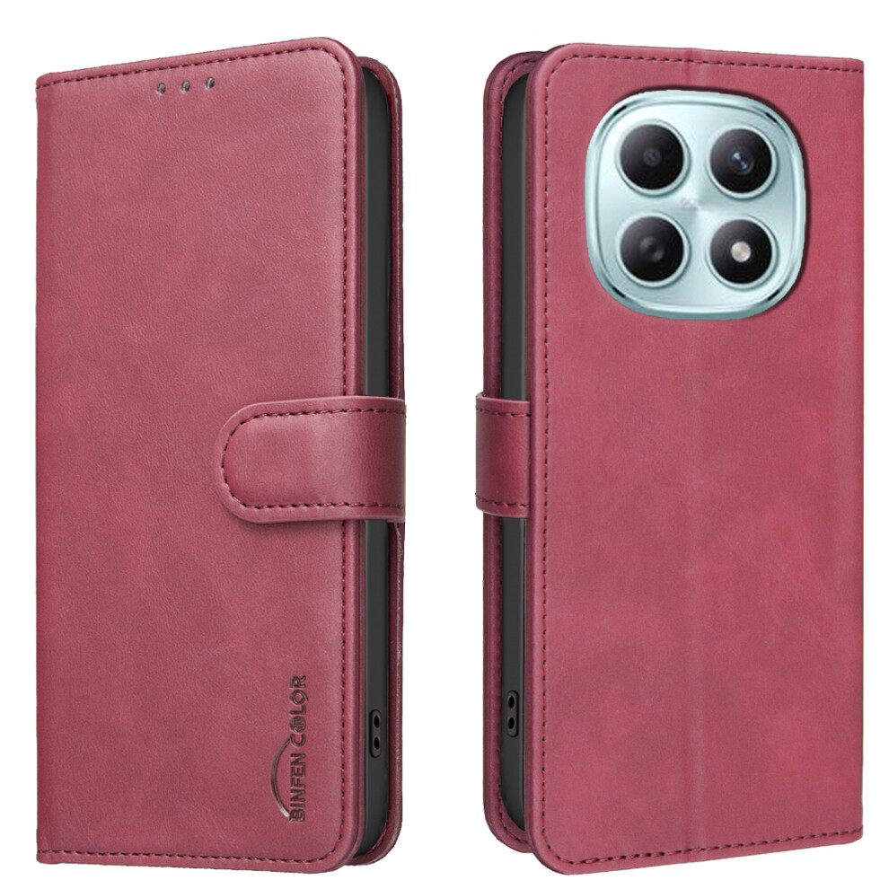 (Red) Phone Cover For Xiaomi Mi Note 15 Pro 4G (Global) Bf37 Case Rfid Blocking Wallet Stand Leather P Red 6914299209225